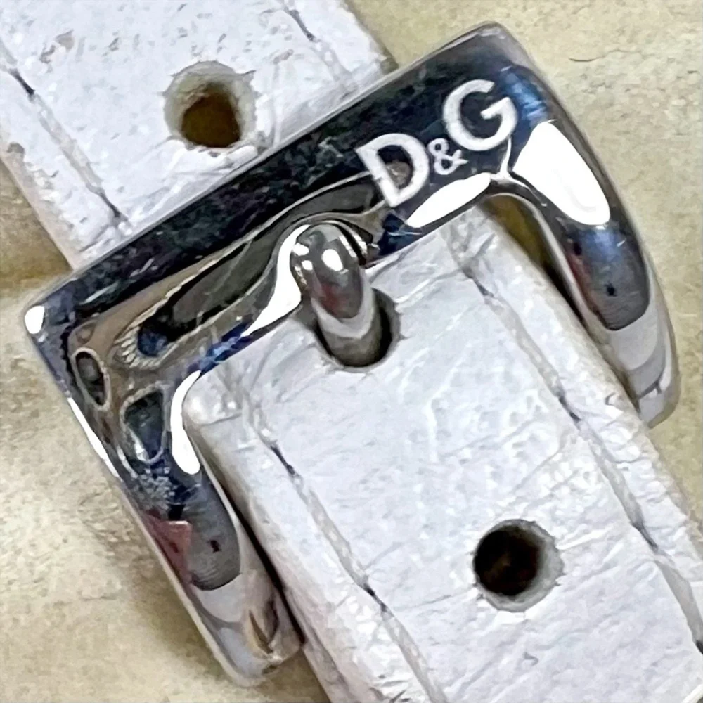 Dolce & Gabbana Silver Crystal Logo Watch